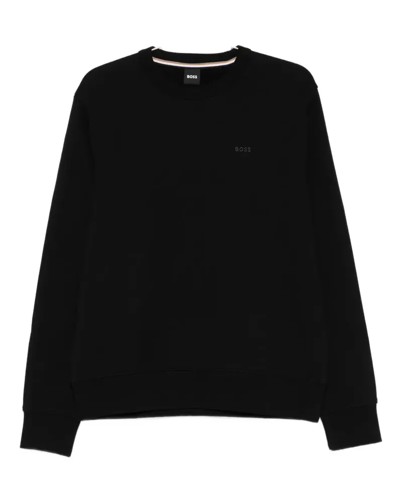 HUGO BOSS logo-detail sweatshirt - Schwarz Schwarz