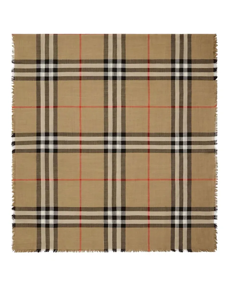Burberry checked fringed scarf - Braun Braun