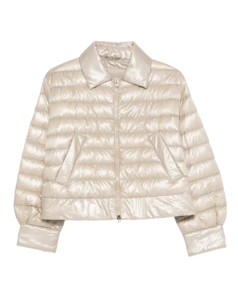 Herno polo-collar padded jacket - Nude Nude