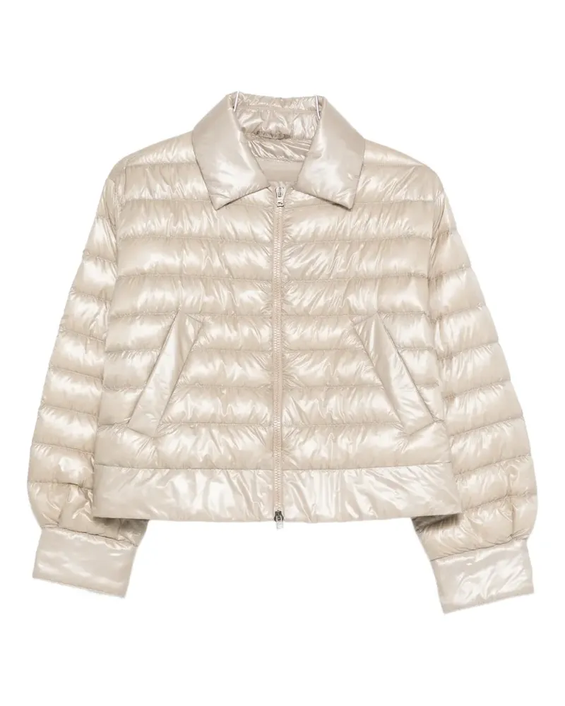Herno polo-collar padded jacket - Nude Nude
