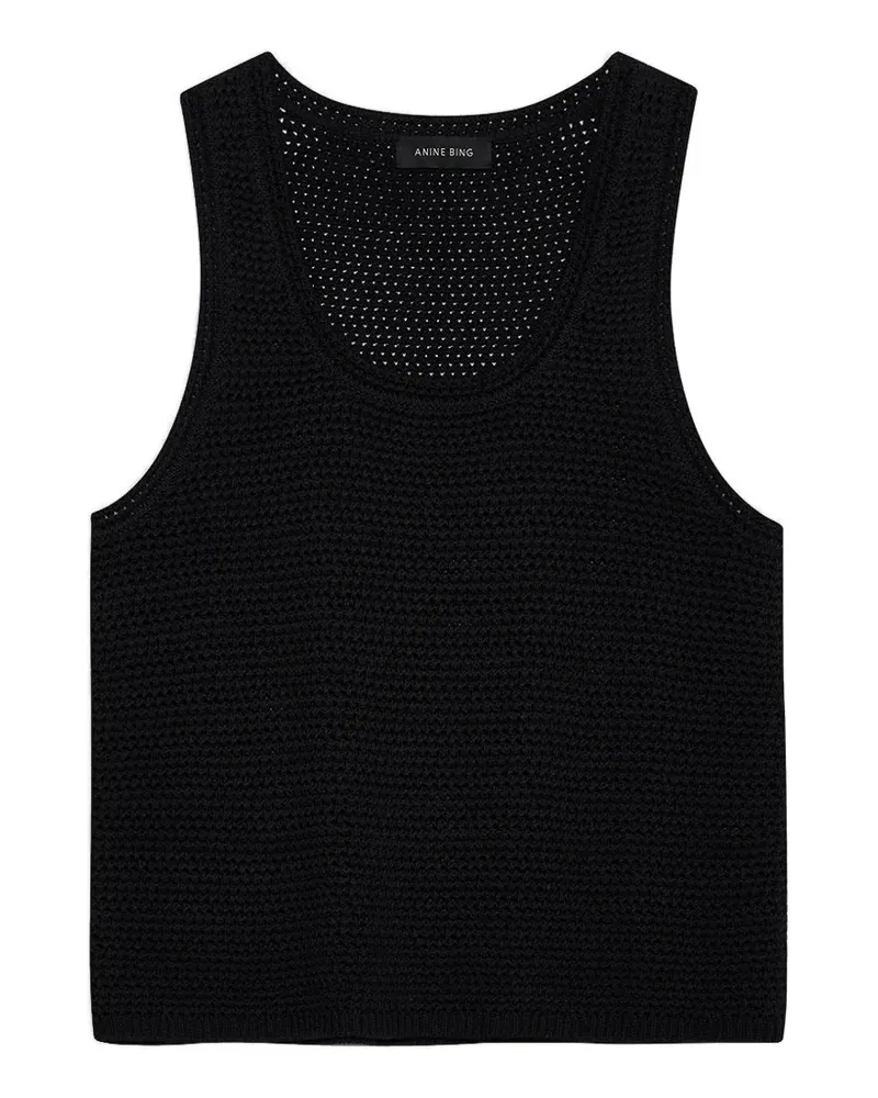 Anine Bing Gehäkeltes Arie Tanktop - Schwarz Schwarz