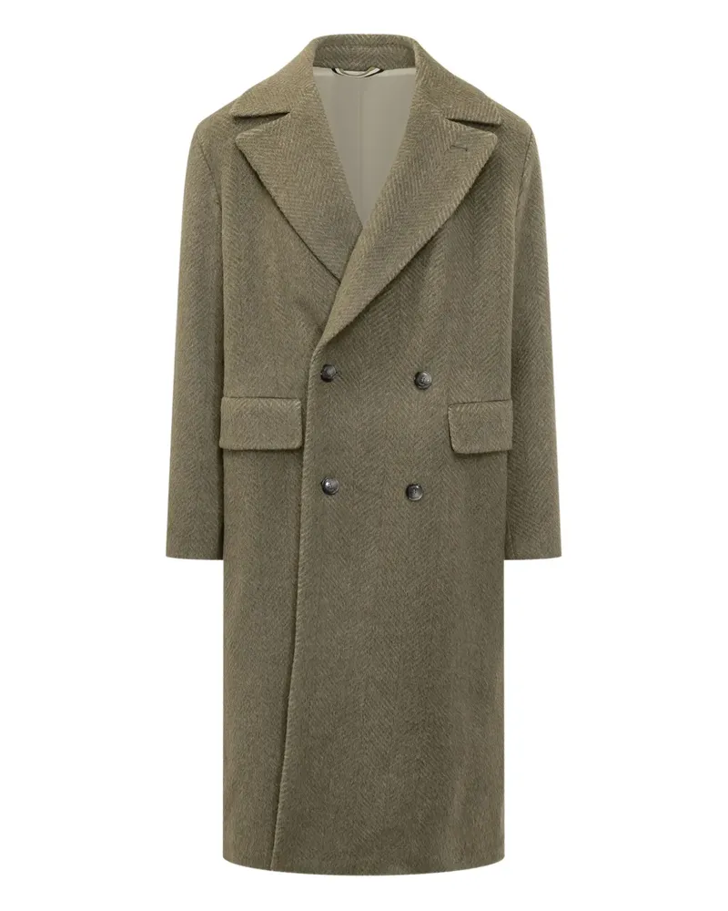 HUGO BOSS double-breasted coat - Braun Braun