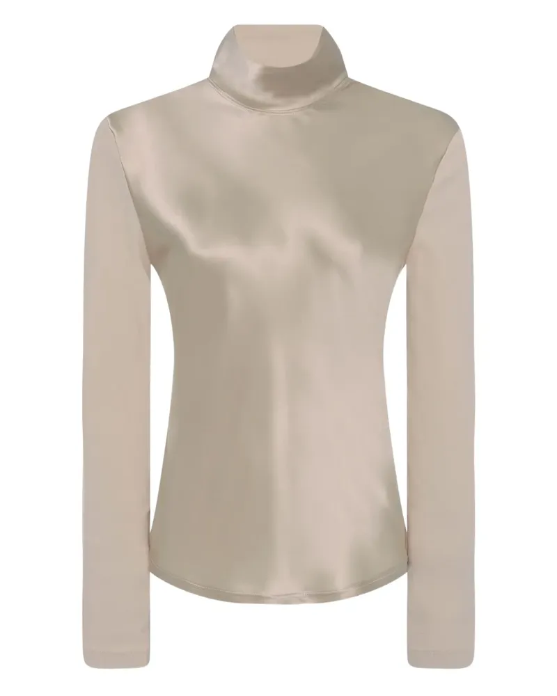 Rosetta Getty turtleneck combo T-shirt - Nude Nude