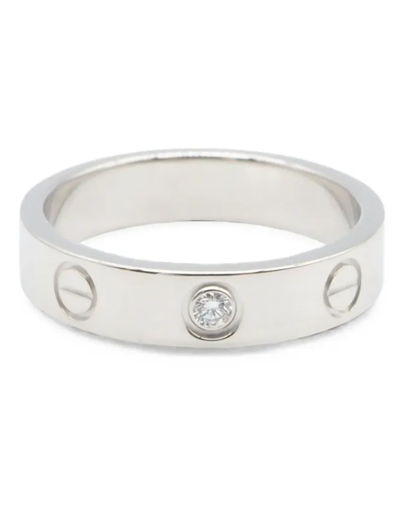 Cartier 2010s mini Love diamond ring - Silber Silber