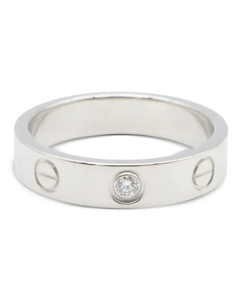 Cartier 2010s mini Love diamond ring - Silber Silber