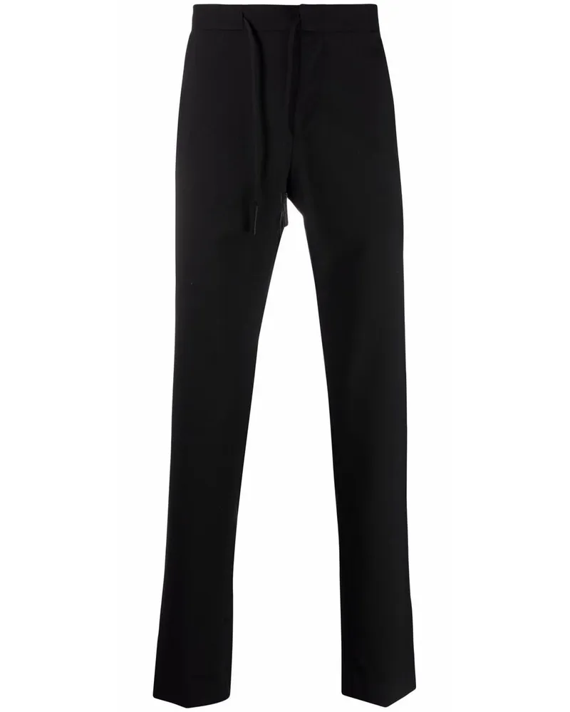 Maison Margiela Gerade Hose mit Kordelzug - Schwarz Schwarz