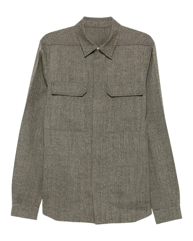 Rick Owens Meliertes Hemd - Grau Grau