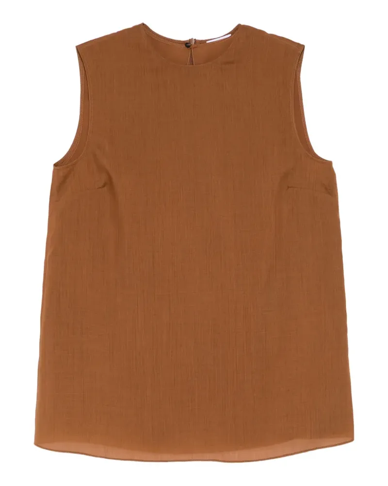 Ferragamo Top aus Gaze - Braun Braun