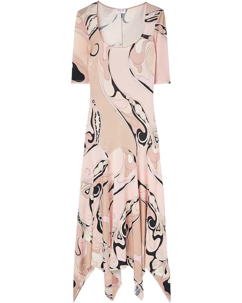 Emilio Pucci Kleid mit Orchideen-Print - Nude Nude