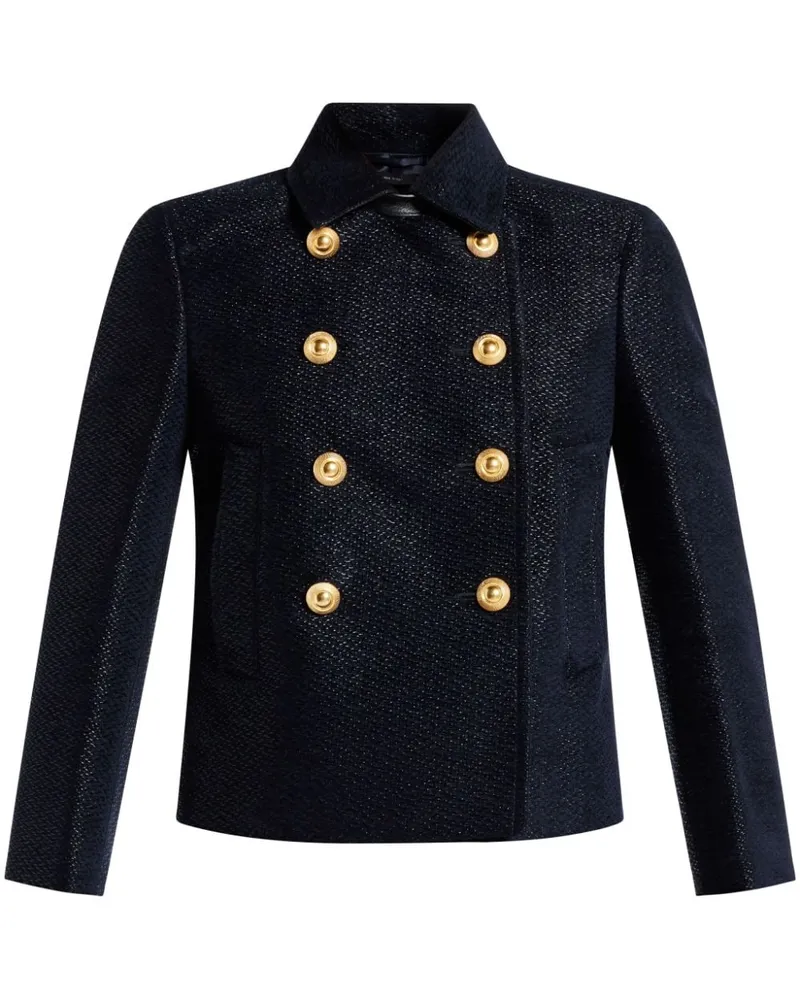 Tom Ford Cropped-Cabanjacke - Schwarz Schwarz