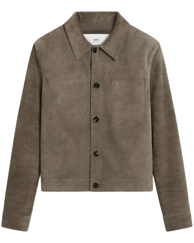 AMI Paris Geknöpfte Jacke - Grau Grau