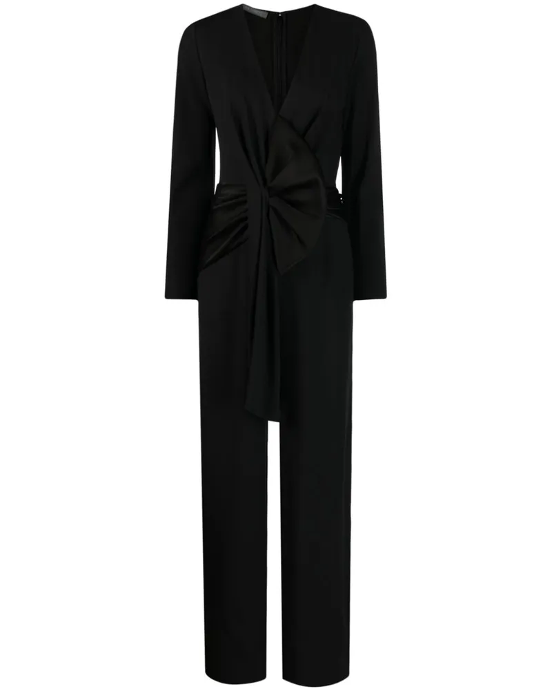 Alberta Ferretti Enver Jumpsuit aus Satin - Schwarz Schwarz