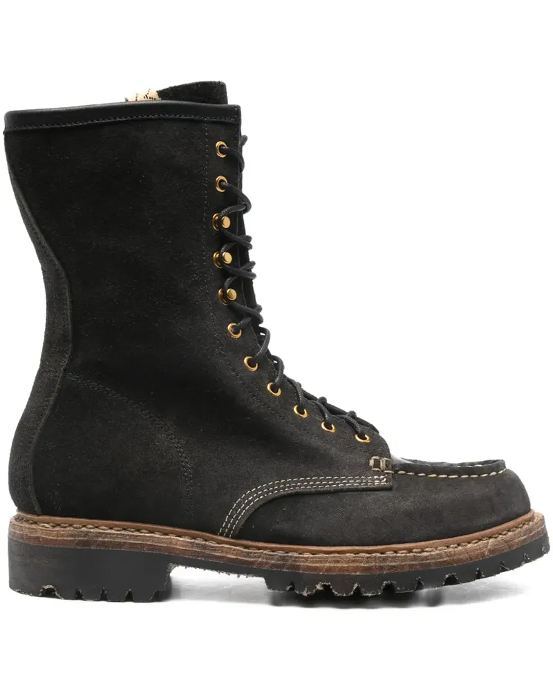 Visvim Schnürstiefel aus Leder - Schwarz Schwarz