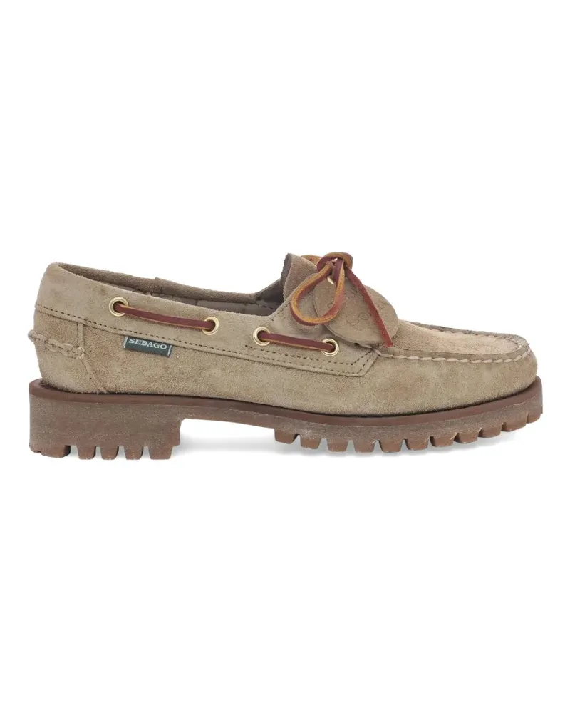 Sebago Ranger suede lace-up boat shoes - Nude Nude