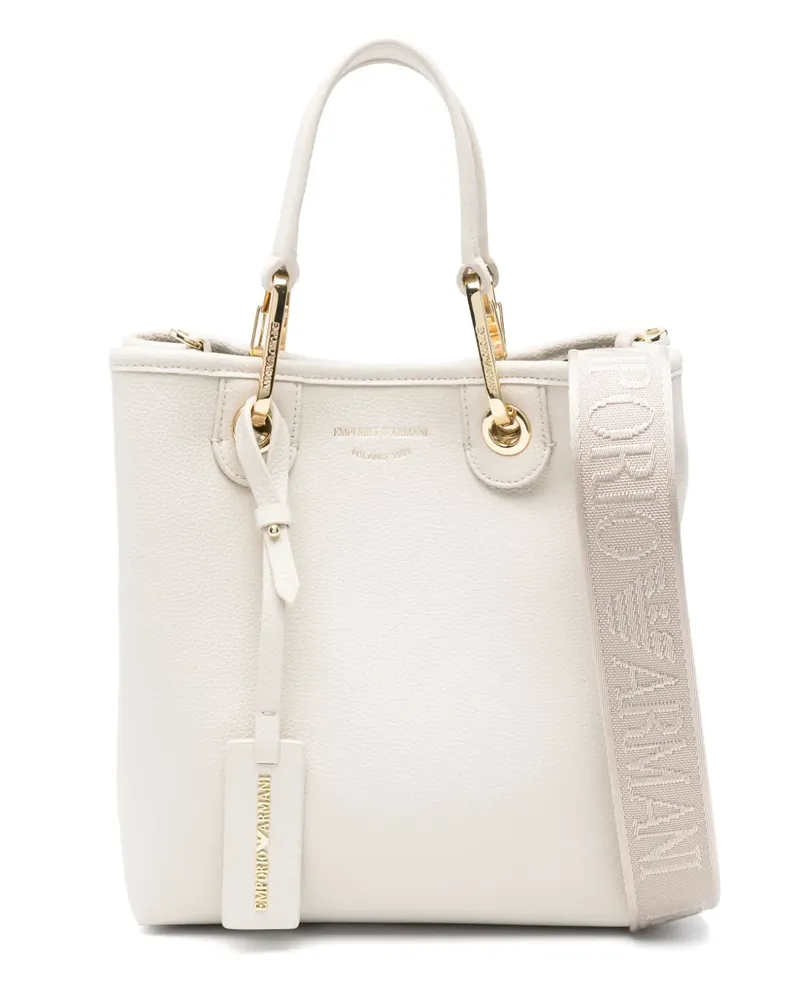 Emporio Armani Shopper mit Jacquard-Logo - Nude Nude