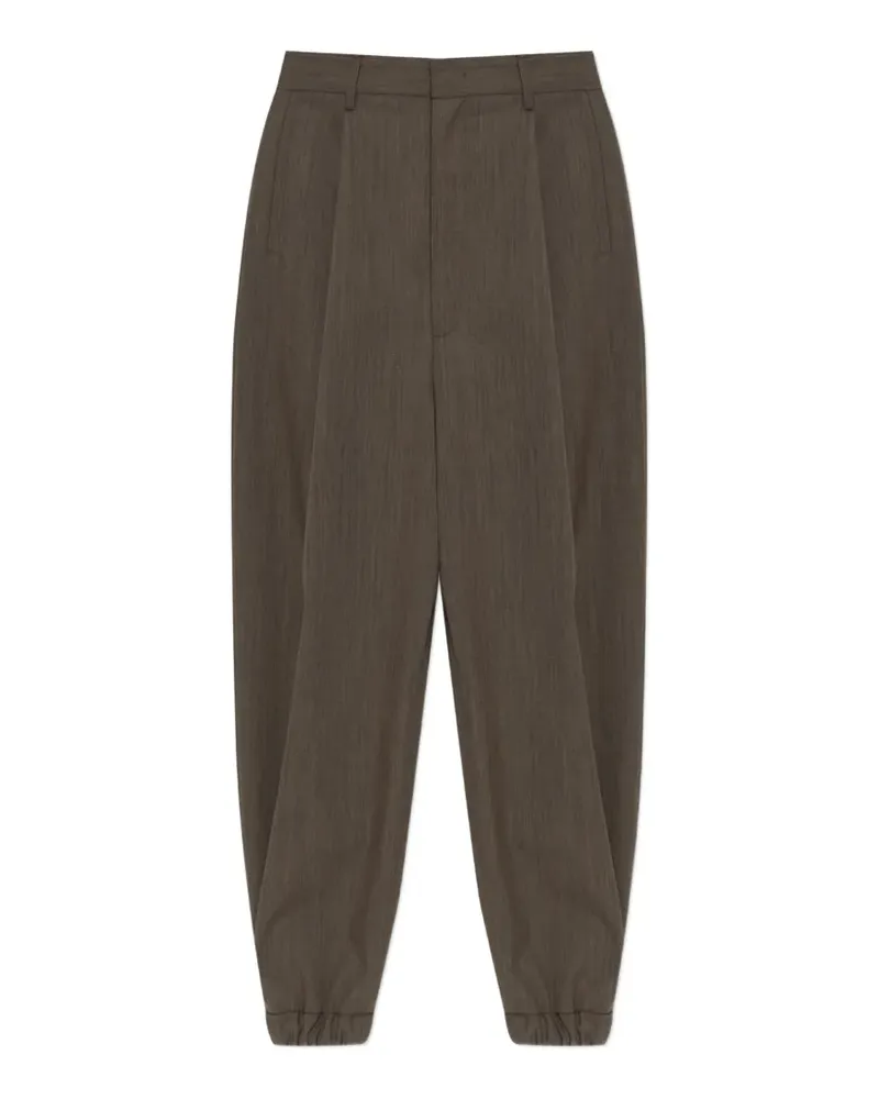 Moschino pleated wool trousers - Braun Braun
