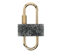two-tone glittered padlock