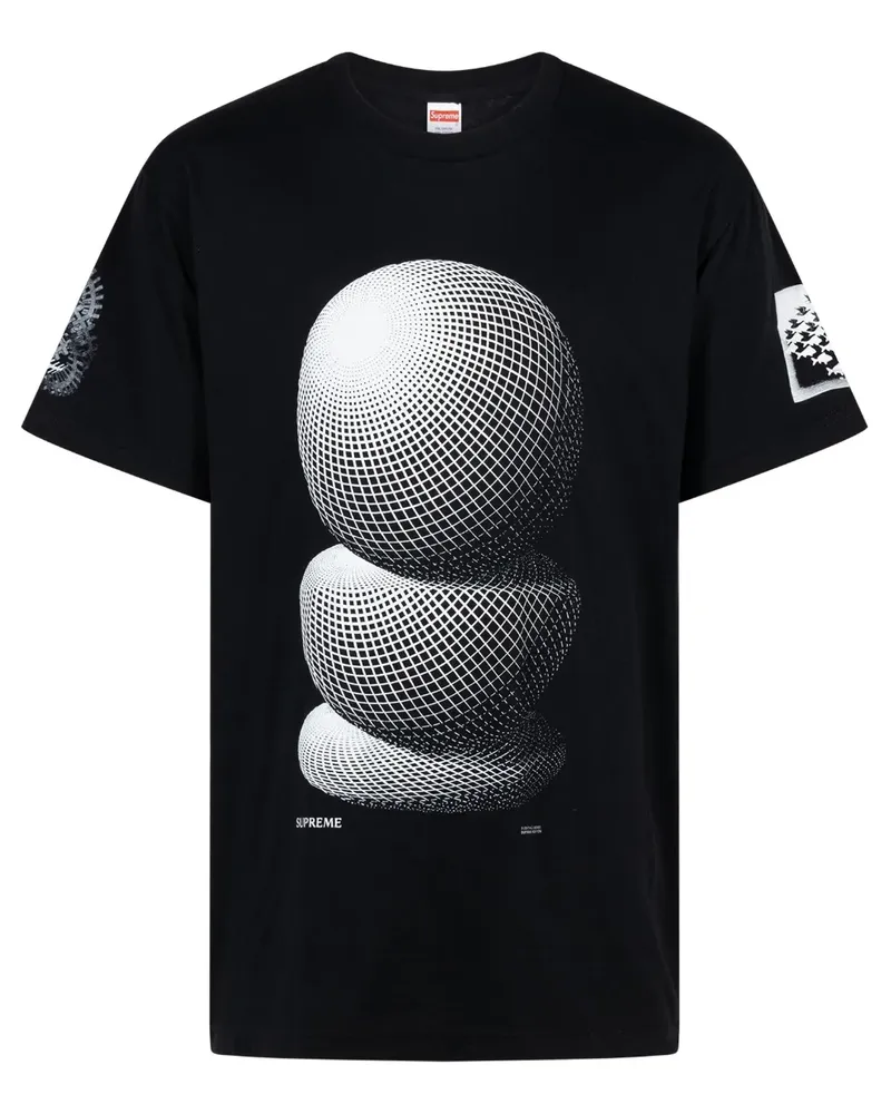 Supreme Being M.C. Escher Three Spheres T-Shirt - Schwarz Schwarz