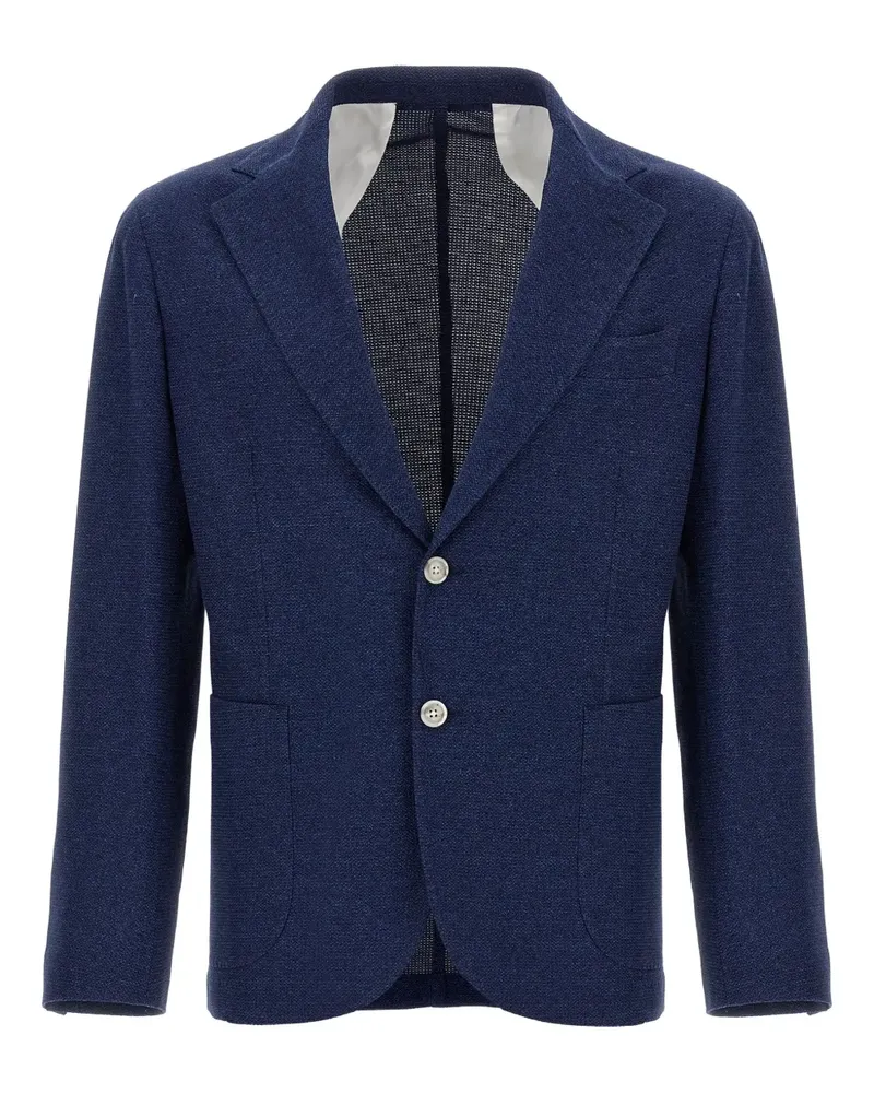 BARBA Sakko mit aufgesetzten Taschen - Blau Blau