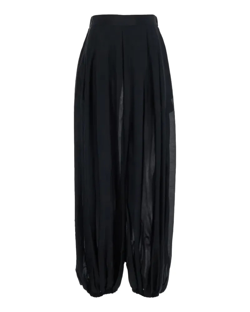 Semicouture high-waisted trousers - Schwarz Schwarz