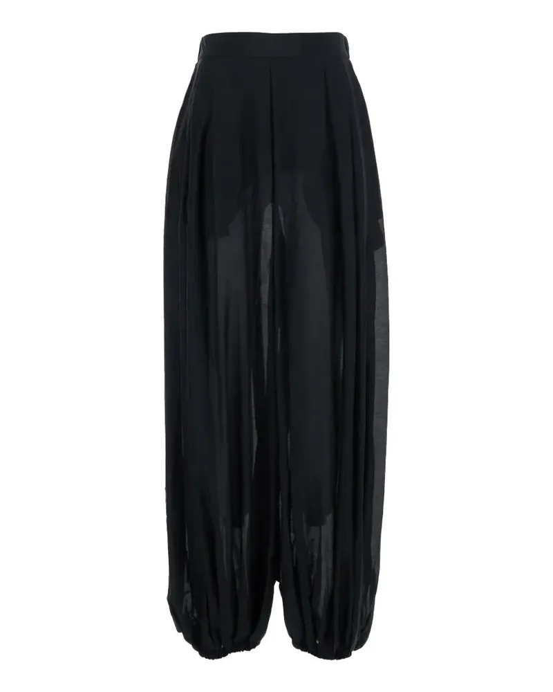 Semicouture high-waisted trousers - Schwarz Schwarz