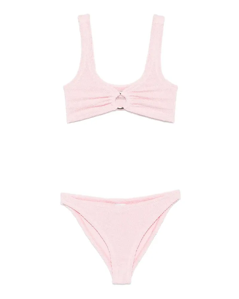 Hunza G Eva Bikini mit Knitteroptik - Rosa Rosa