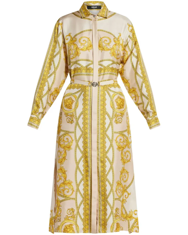 Versace La Coupe Des Dieux Hemdkleid aus Seide - Nude Nude