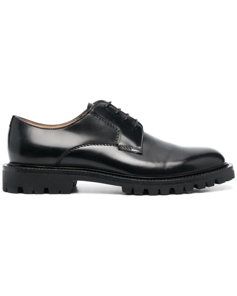 Scarosso Derby-Schuhe mit dicker Sohle - Schwarz Schwarz