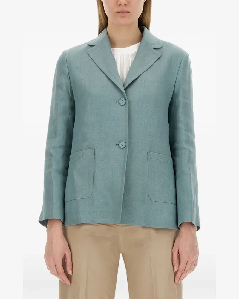 Max Mara Socrates Blazer mit Taschen - Blau Blau