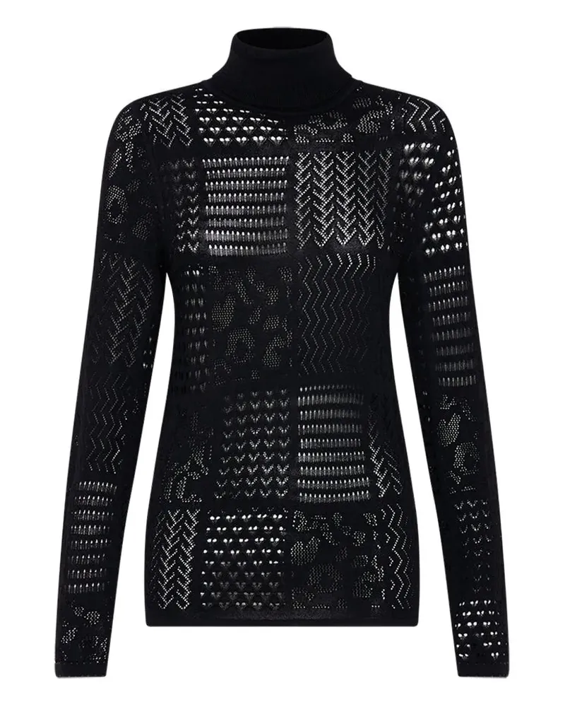 Camilla Stitched In Time turtle-neck sweater - Schwarz Schwarz