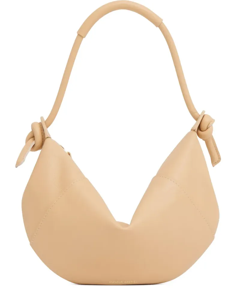 Mansur Gavriel Mini Fortuna Handtasche mit Knoten - Nude Nude