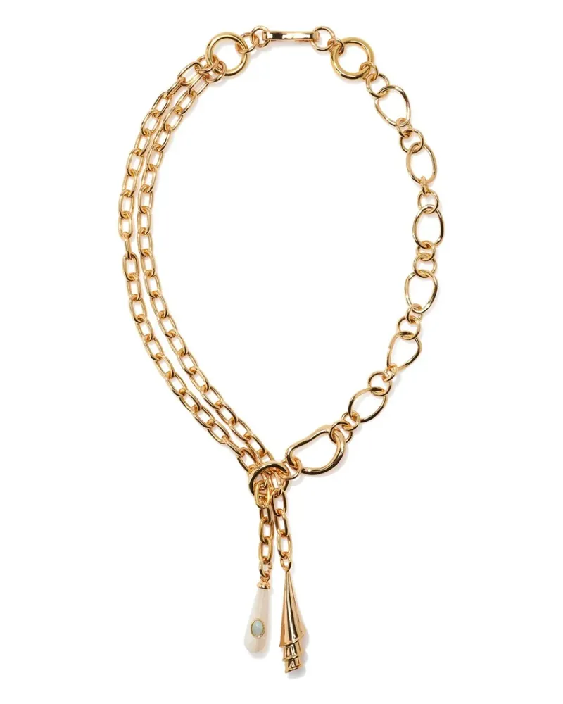 Lizzie Fortunato Spiral Shell Halskette - Gold Gold
