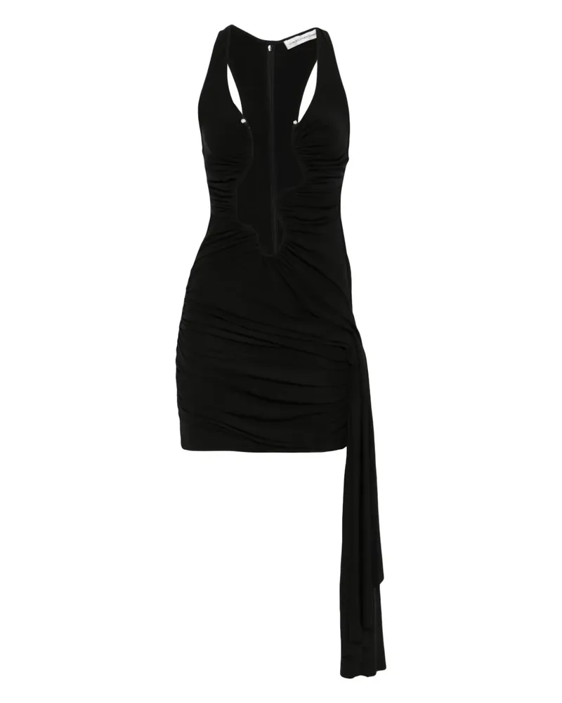Christopher Esber Gerafftes Salacia Minikleid - Schwarz Schwarz