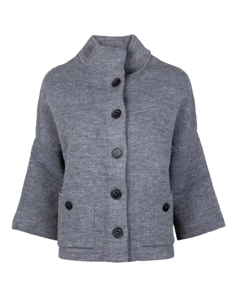 Vicario Cinque button-up knitted cardigan - Grau Grau