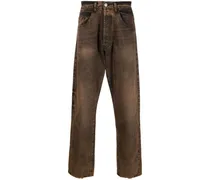 Batten Jeans mit Acid-Wash-Effekt - Orange