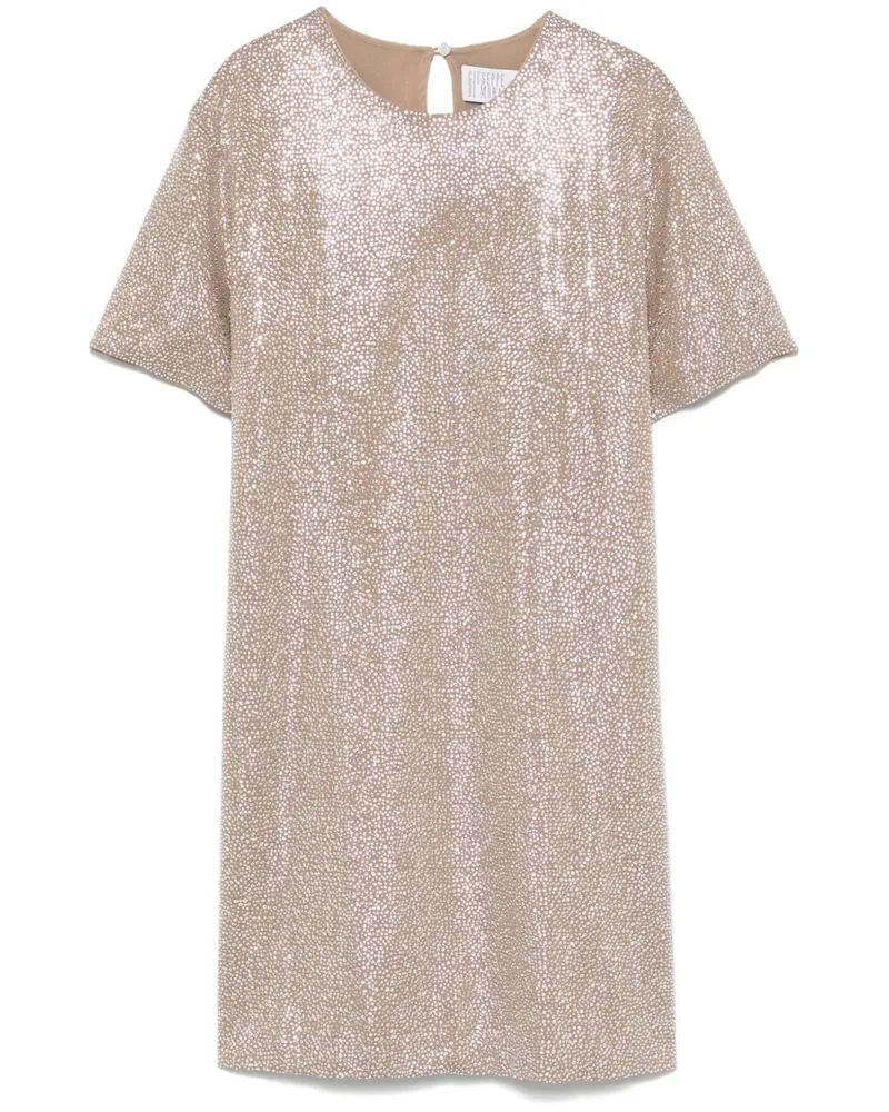 Giuseppe di Morabito Minikleid mit Kristallen - Nude Nude