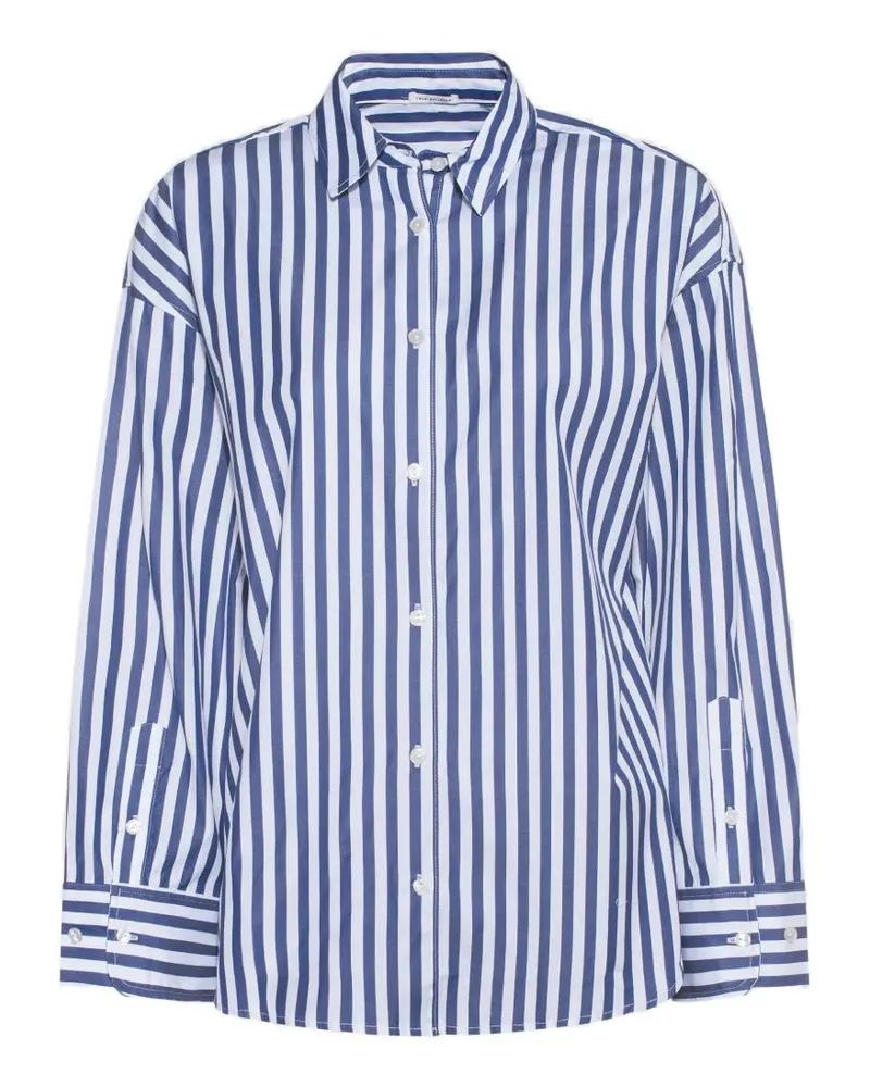 True Religion vertical-stripe shirt - Blau Blau