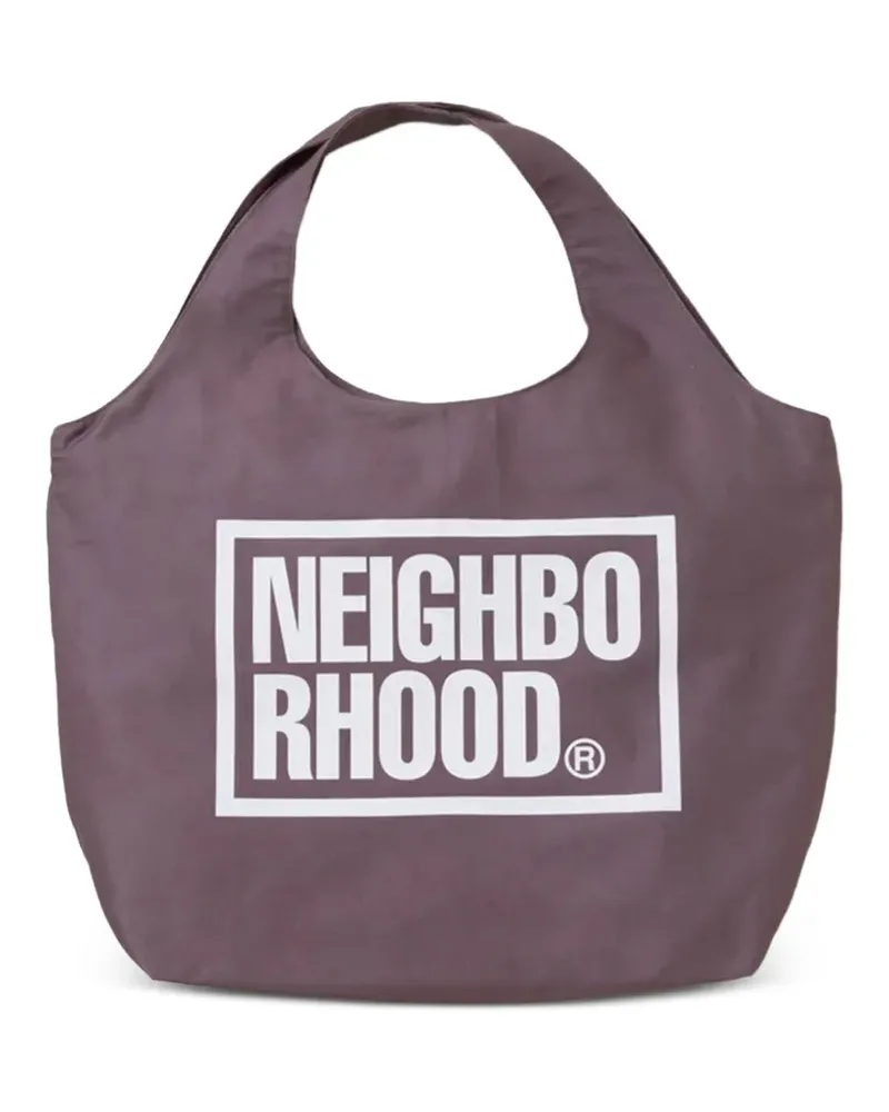 Neighborhood Handtasche mit Logo-Print - Grau Grau