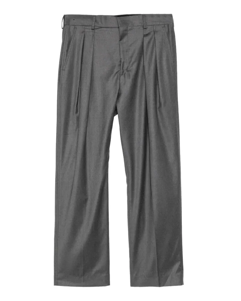 Paul Smith Bundfaltenhose mit feinem Punktmuster - Grau Grau