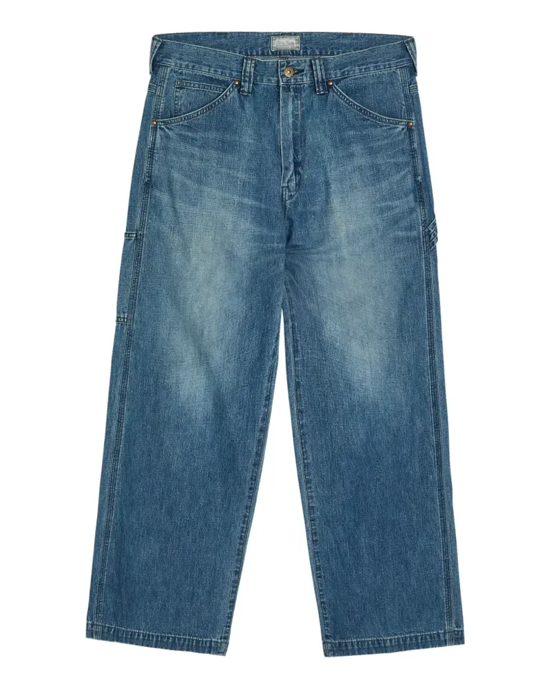 Blue Blue Japan faded-effect carpenter jeans - Blau Blau