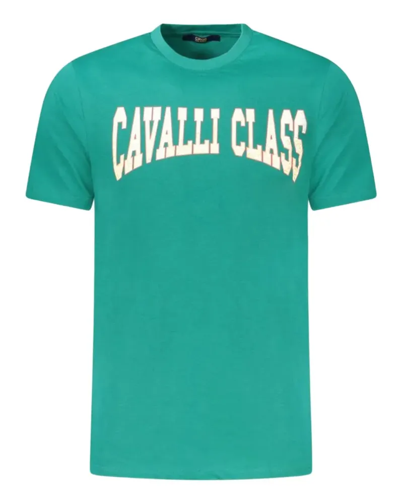 Roberto Cavalli logo-print T-shirt - Grün Grün