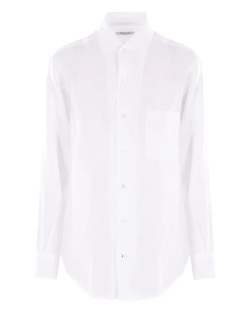 Loro Piana Hemd aus Leinen - Weiß Weiß