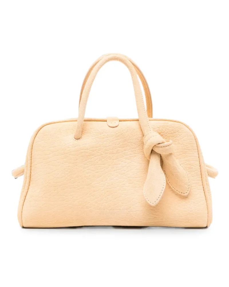 Jacquemus La Petit Turism leather tote bag - Nude Nude