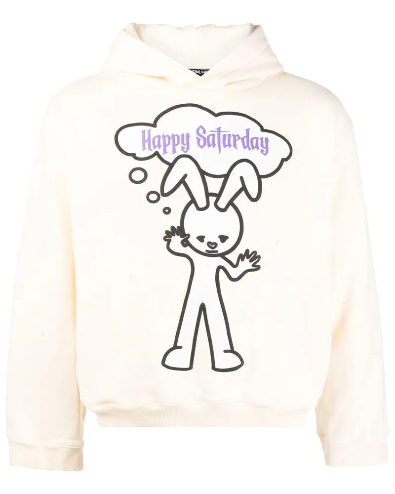 DUO Ltd Happy Saturday Hoodie Gelb