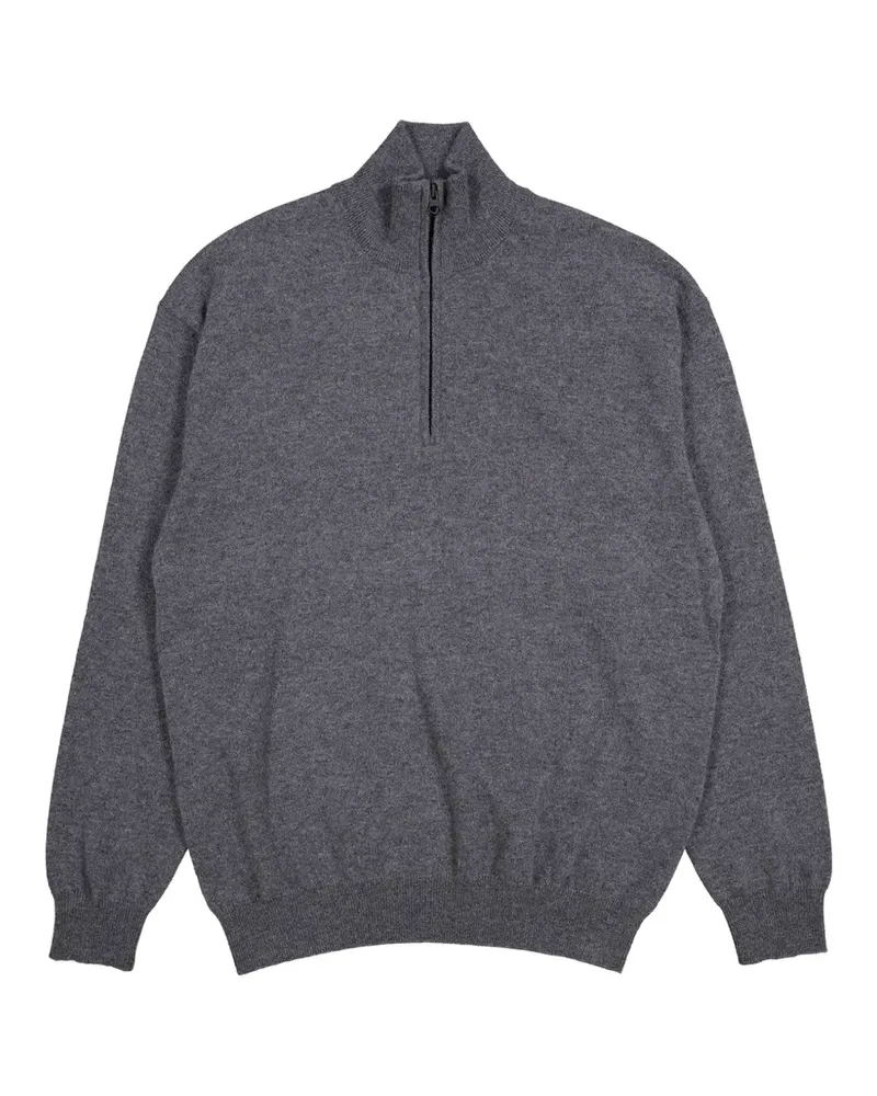 Lisa Yang quarter-zip knitted sweater - Grau Grau