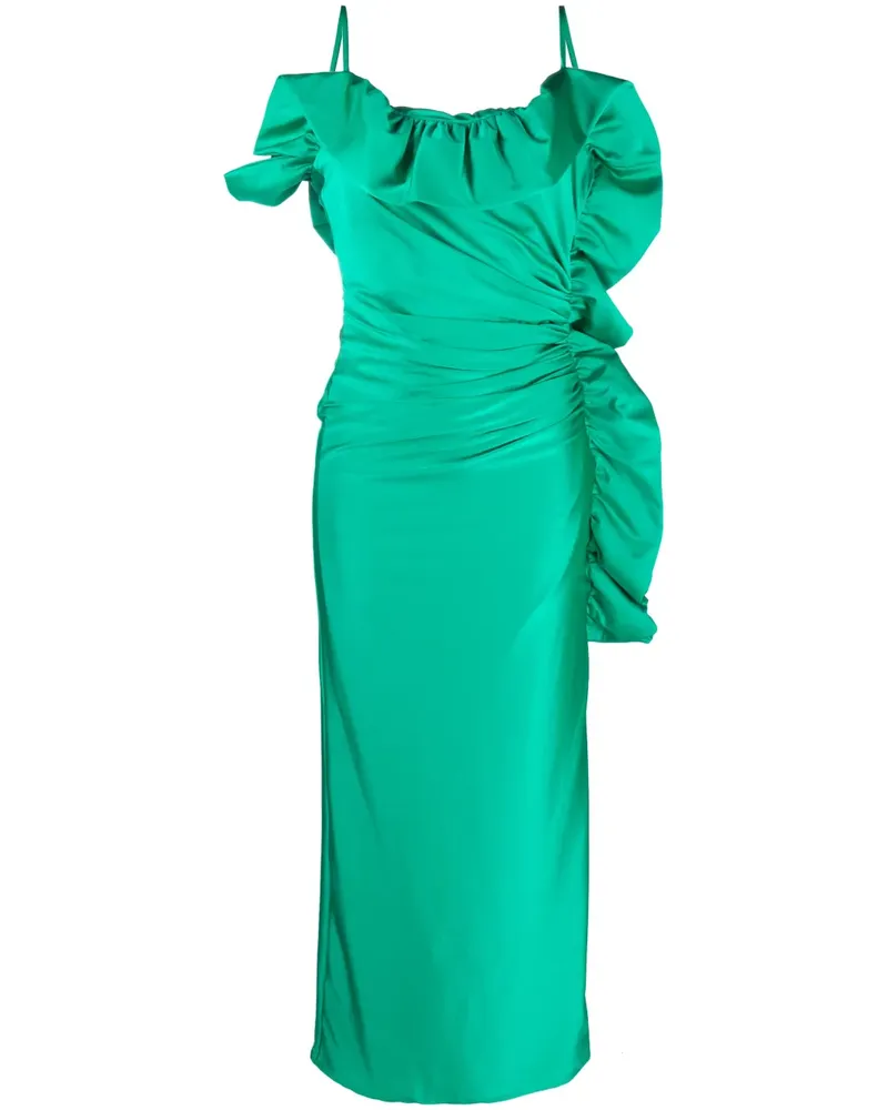 P.A.R.O.S.H. P.A.R.O H. Gerafftes Maxikleid - Grün Grün