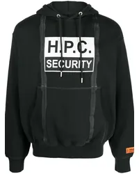 Heron Preston Hoodie mit "H.P.C Security"-Print Schwarz