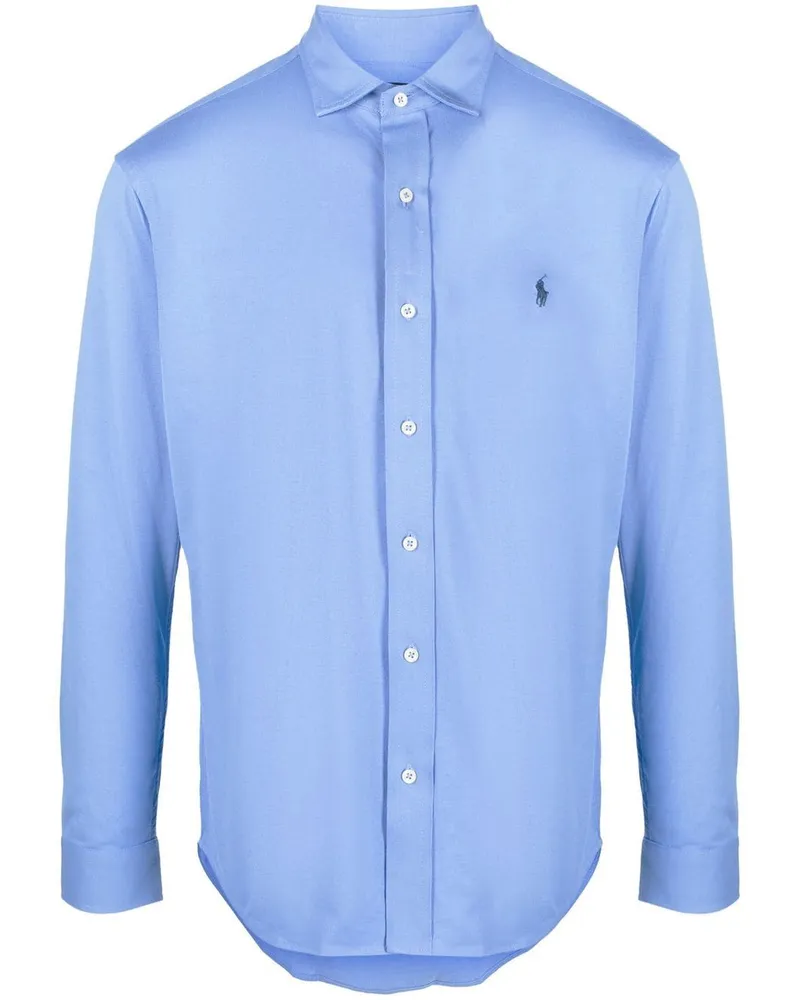 Ralph Lauren Hemd mit Polo Pony-Stickerei - Blau Blau