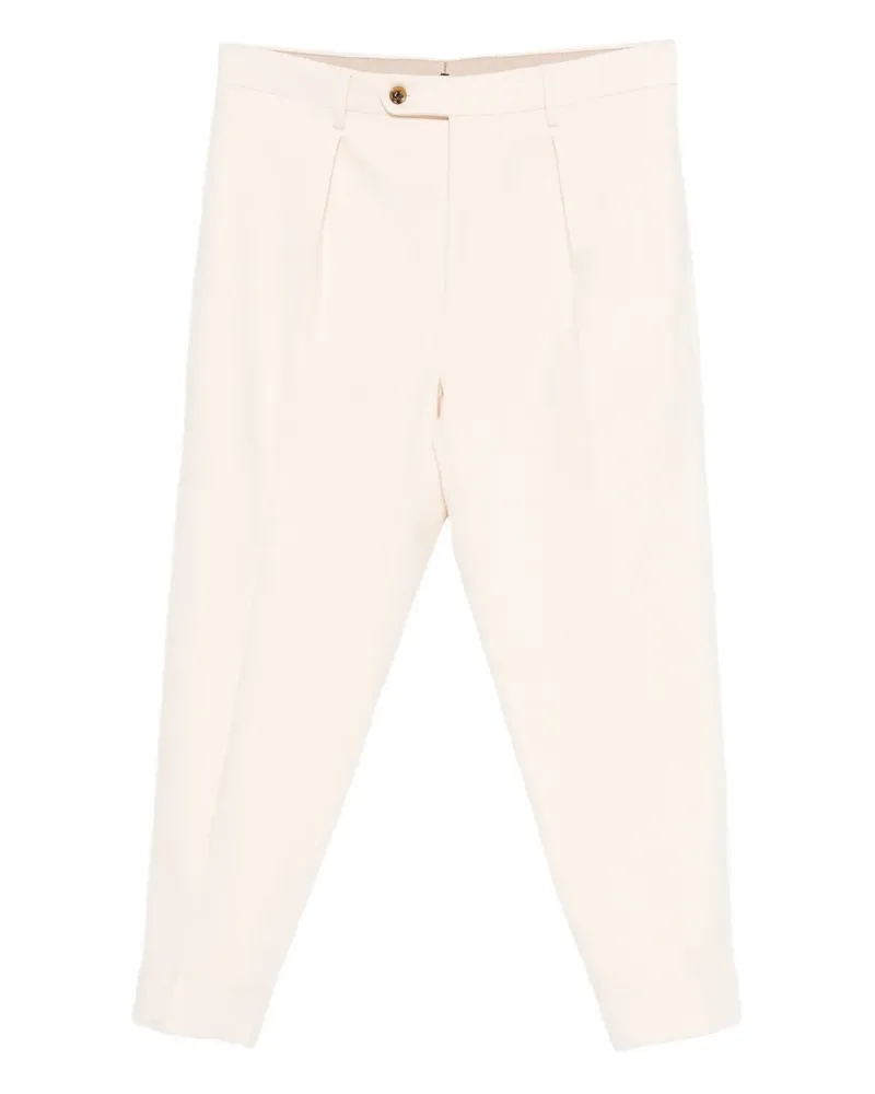 Berwich Plissierte Hose - Weiß Weiß