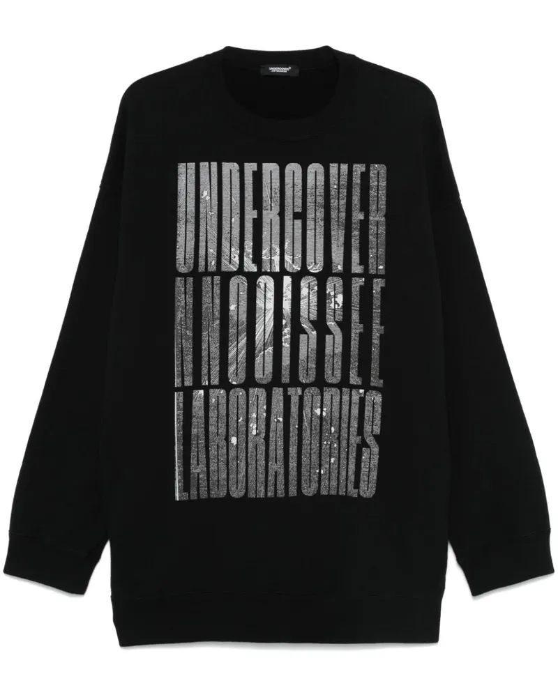 Undercover Sweatshirt mit Logo-Print - Schwarz Schwarz